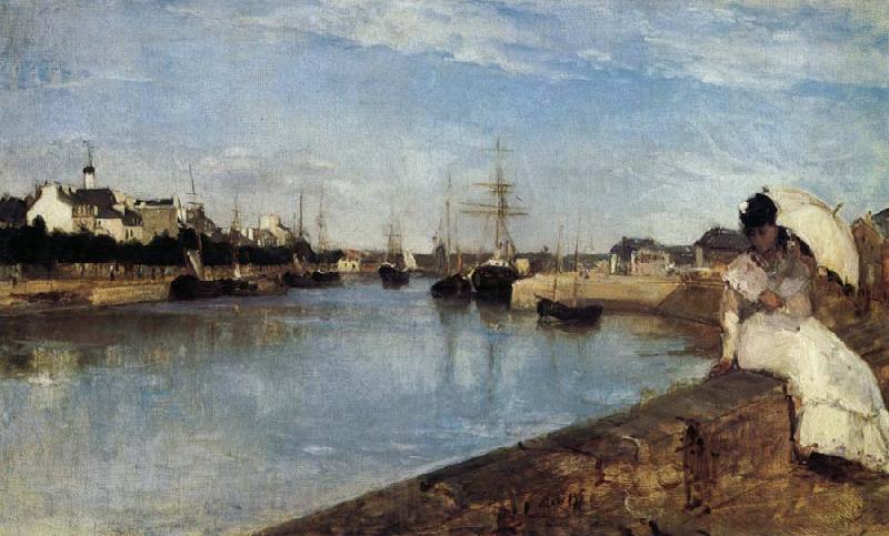 Berthe Morisot Vue du petit Port de Lorient Norge oil painting art